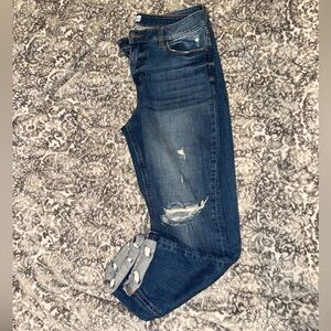 Studio Blue Distressed Boyfriend Jean